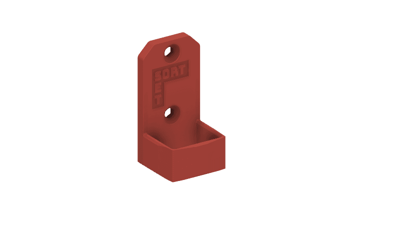 SORTSET Rectangular Holder 15x20mm Neck 3d model