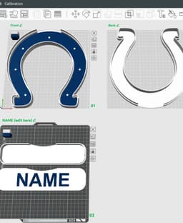 Indianapolis Colts Sign - LED Strip Compatible 3d model