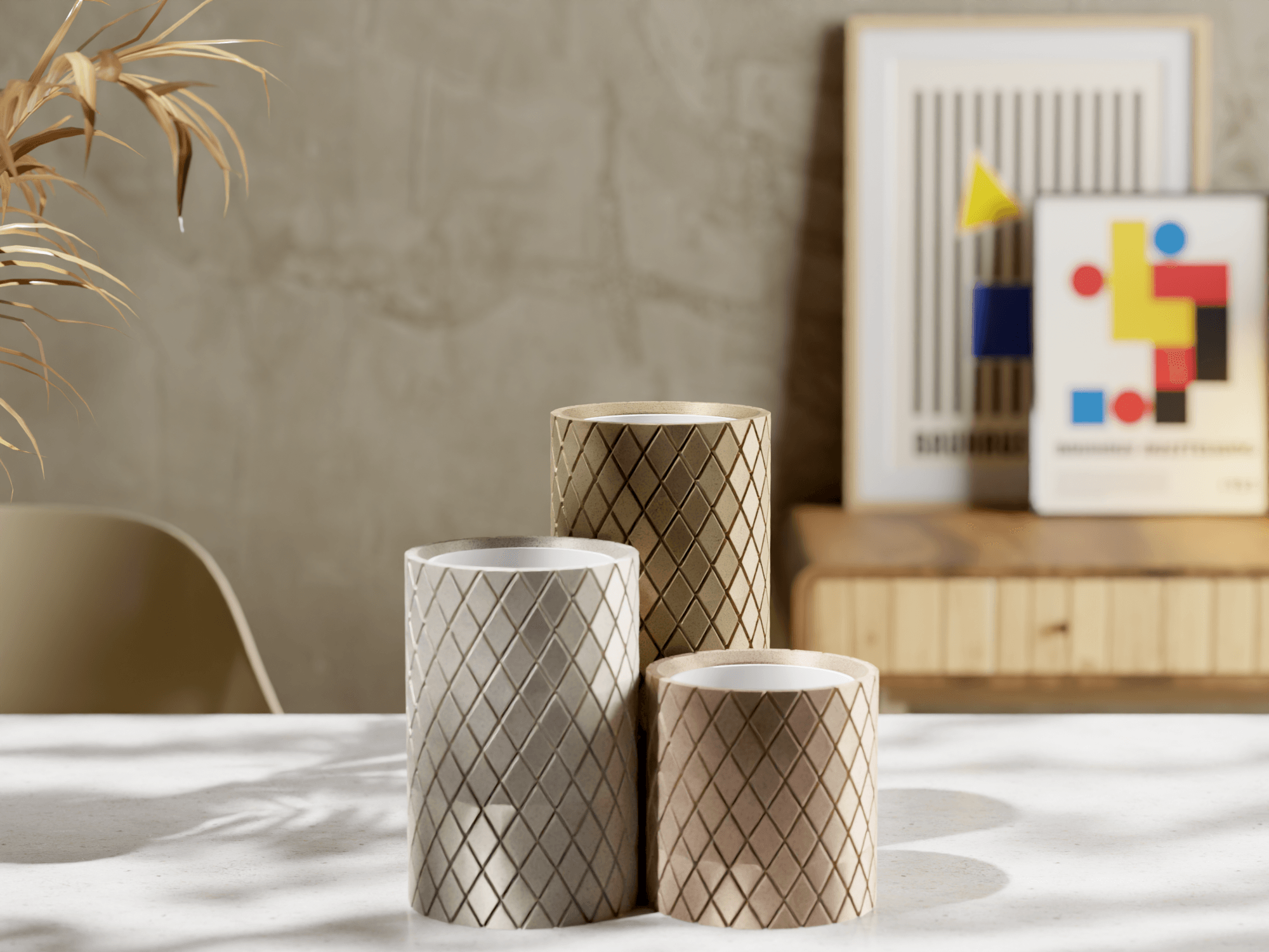 Tessel - Modular Planter 3d model