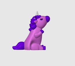 JimmyCorn - "The Jimmy Rig" Unicorn Keychain 3d model