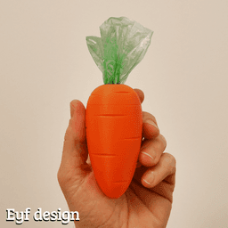 Carrot Dog Bag Dispenser 3d model