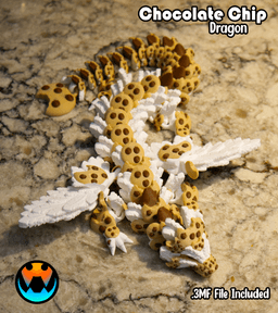 Chocolate Chip Cookie Dragon 3d model