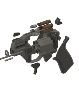 Chiappa Rhino 20DS - High-Detail 3D Printable Replica 3d model
