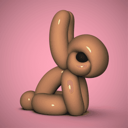 Balloon Bunny 3d model