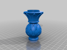 Pine cones table lamp 3d model