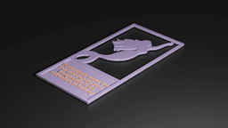 The Little Mermaid bookmark 3d model