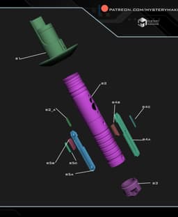 Ezra Bridger new lightsaber 3d model