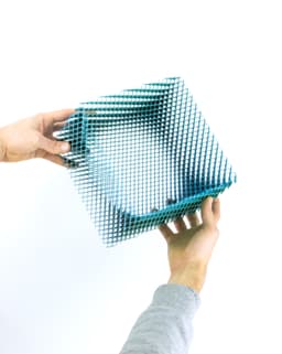 CORRUGA Square Bowl // Large 3d model