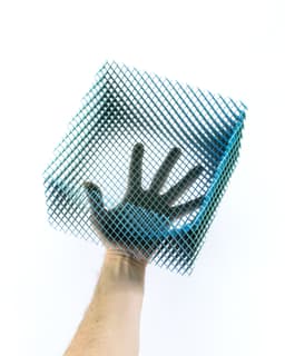 CORRUGA Square Bowl // Large 3d model