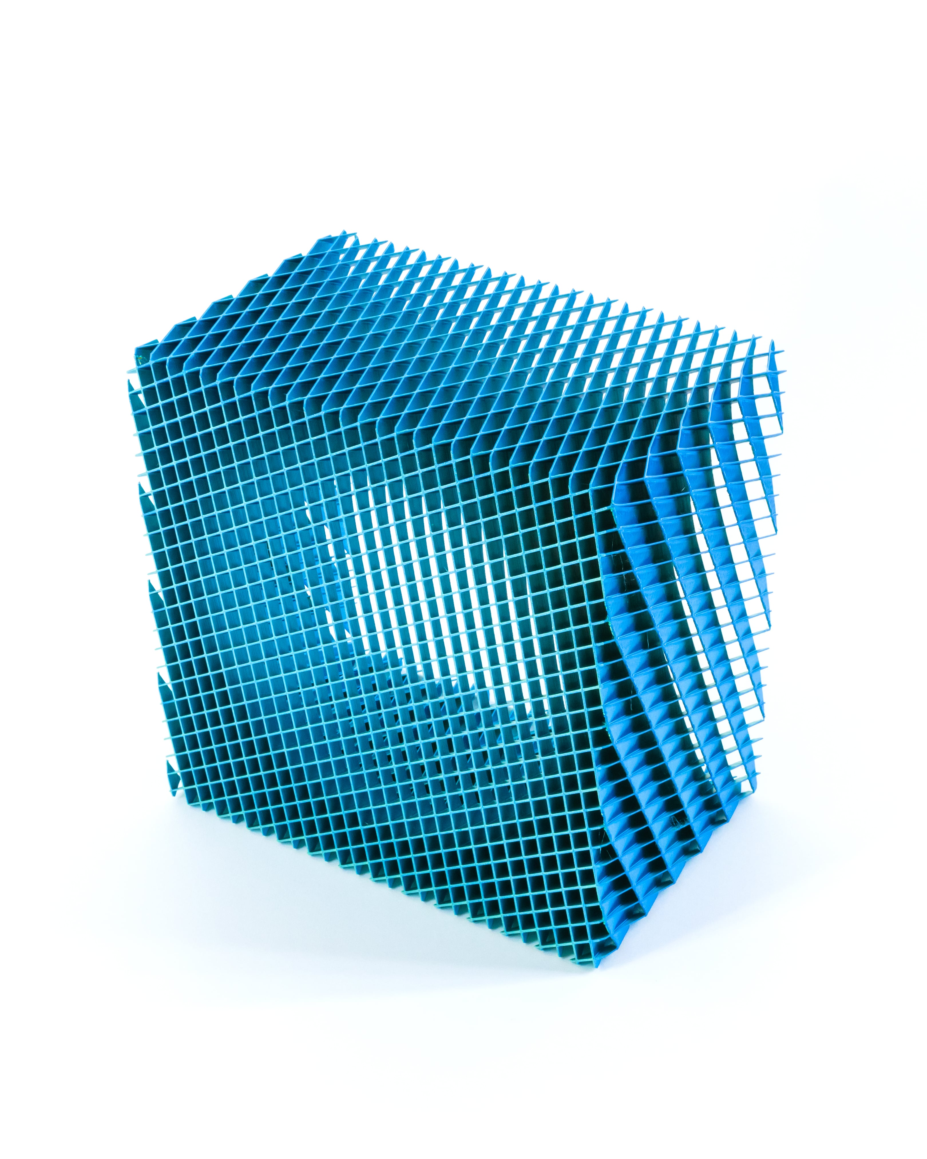 CORRUGA Square Bowl // Large 3d model