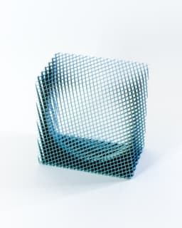 CORRUGA Square Bowl // Large 3d model