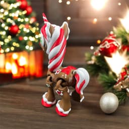 Christmas Gingerbread Cutie Unicorn 3d model
