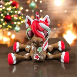 Christmas Gingerbread Cutie Unicorn 3d model