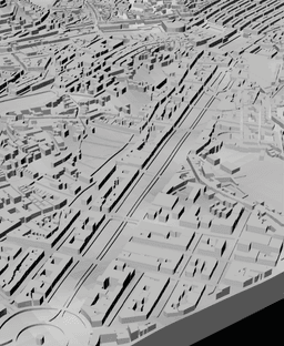 LISBON, Skyline 3d map 3d model