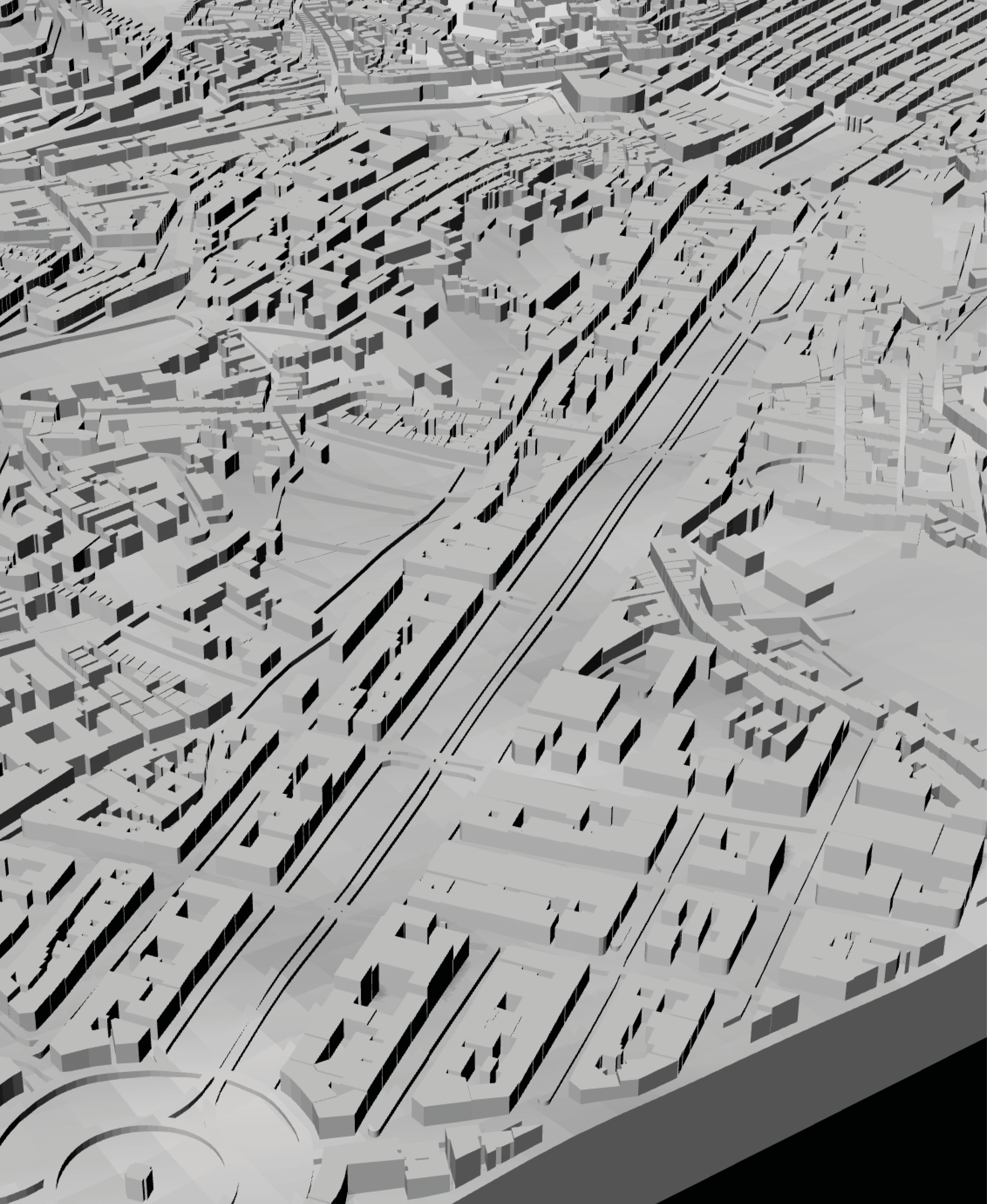 LISBON, Skyline 3d map 3d model