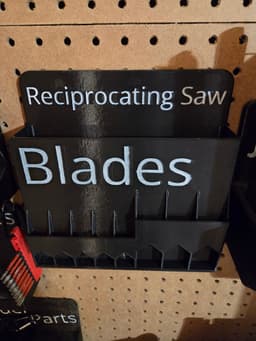 Reciprocating Saw Blade - Wall Holder 3d model