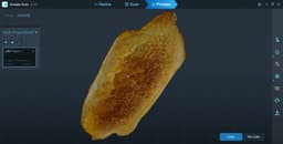 German "Briegel" Bread Roll 3D Scan 3d model