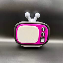 80s Little Dragon with Retro TV Box 3d model