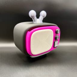 80s Little Dragon with Retro TV Box 3d model