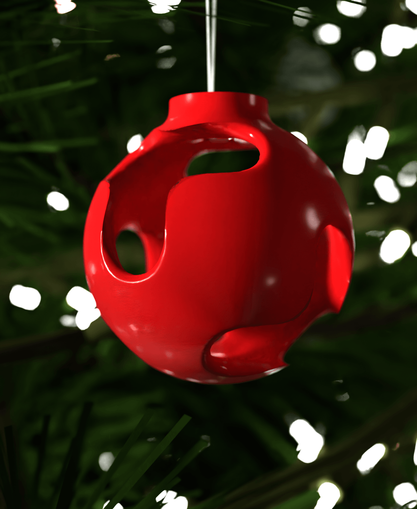 Christmas Ornament Snowflake Shells 005 3d model