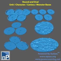 AOS Unit Trays / Bases - Muddy Rubble Slope 3d model