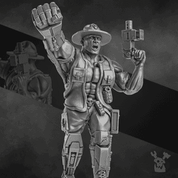 Jungle Fighters Commander 3d model