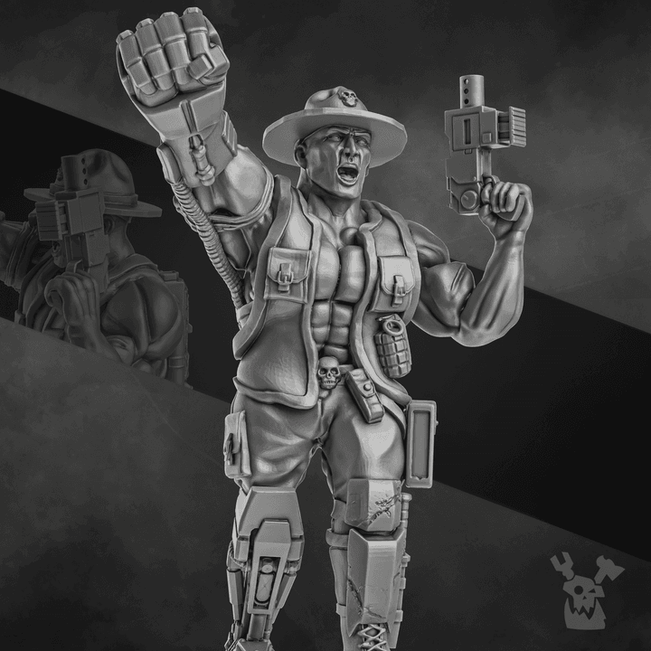 Jungle Fighters Commander 3d model