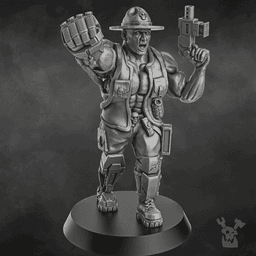 Jungle Fighters Commander 3d model