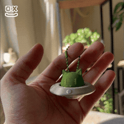 Cute Cat UFO Fidget Clicker Keychain | Mechanical Switch Toy 3d model