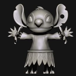 Articulated Hula Dancing Stitch - Flexi Toy 3d model