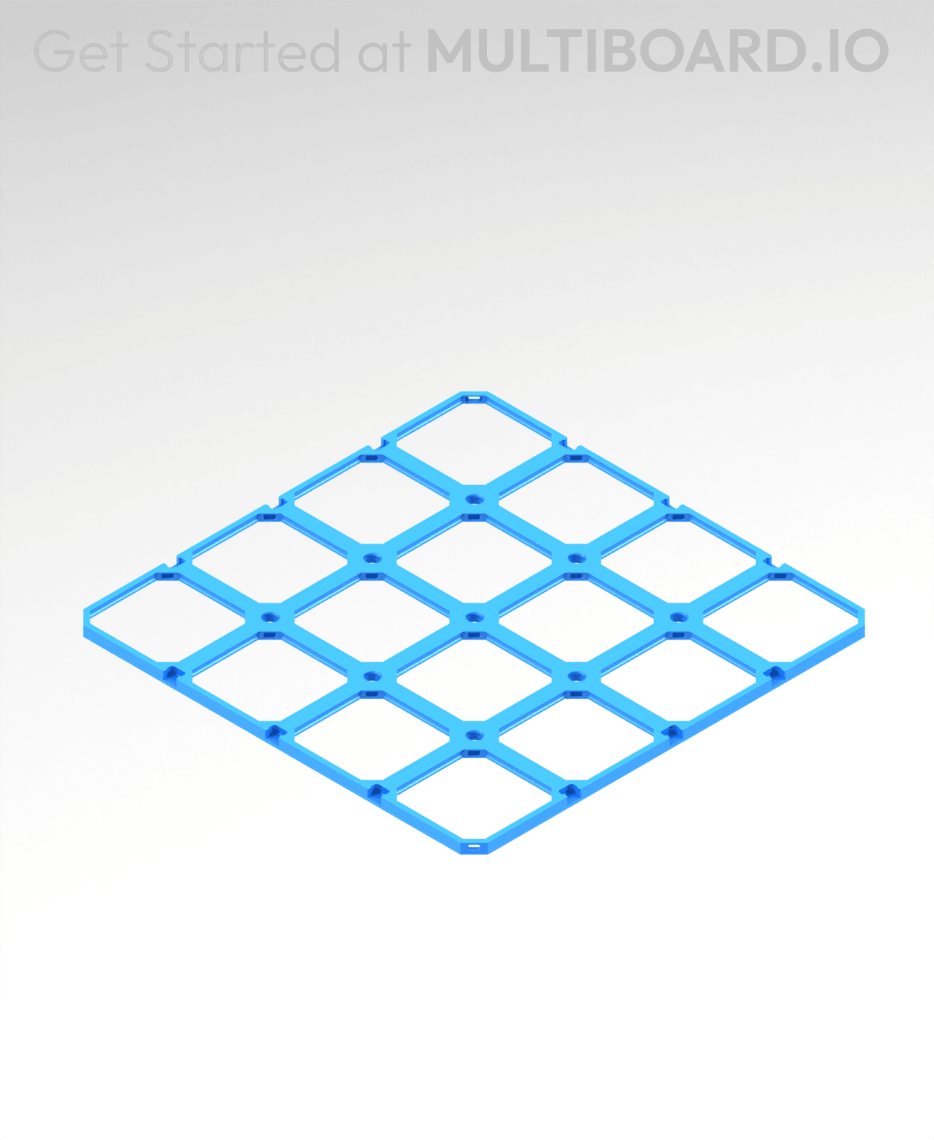 4x4 LU - Drop-In Multibin Panel 3d model