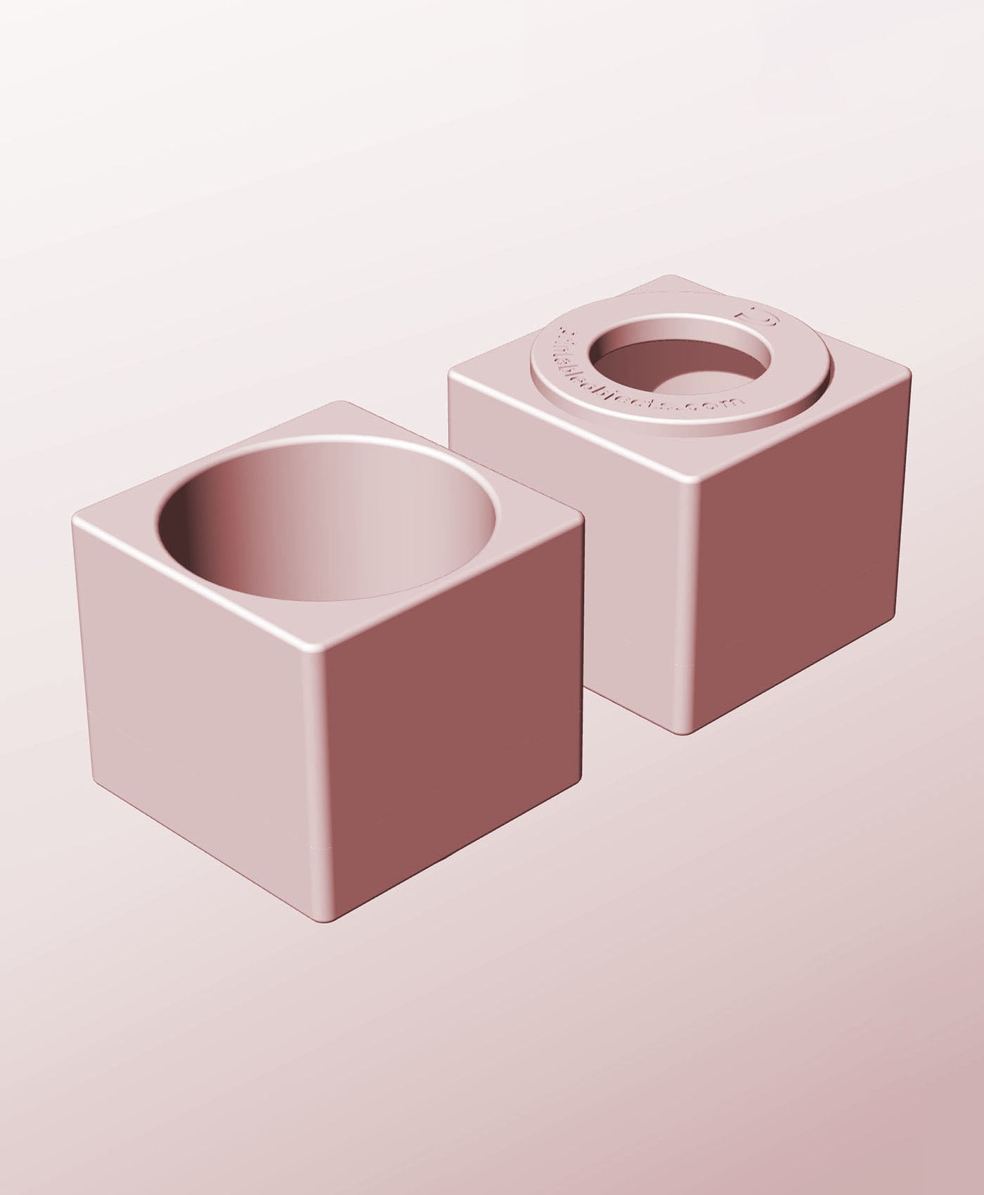 CS68-65-P Stackable pierced bin box module for creative decor 3d model