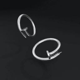 Yet another bent nail ring 3d model
