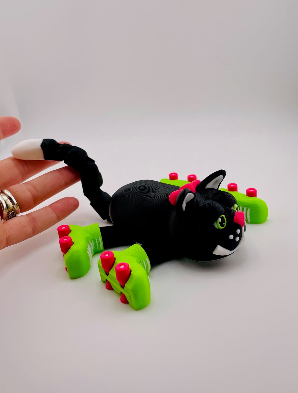 Cat Roller Skate Flexi 3d model