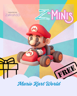 Z-MINIS MARIO KART FOR FREE 3d model