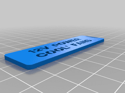 Cabinet Name Plates (interchangeable) 3d model