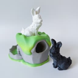 Rabbit Dice Tower 3d model
