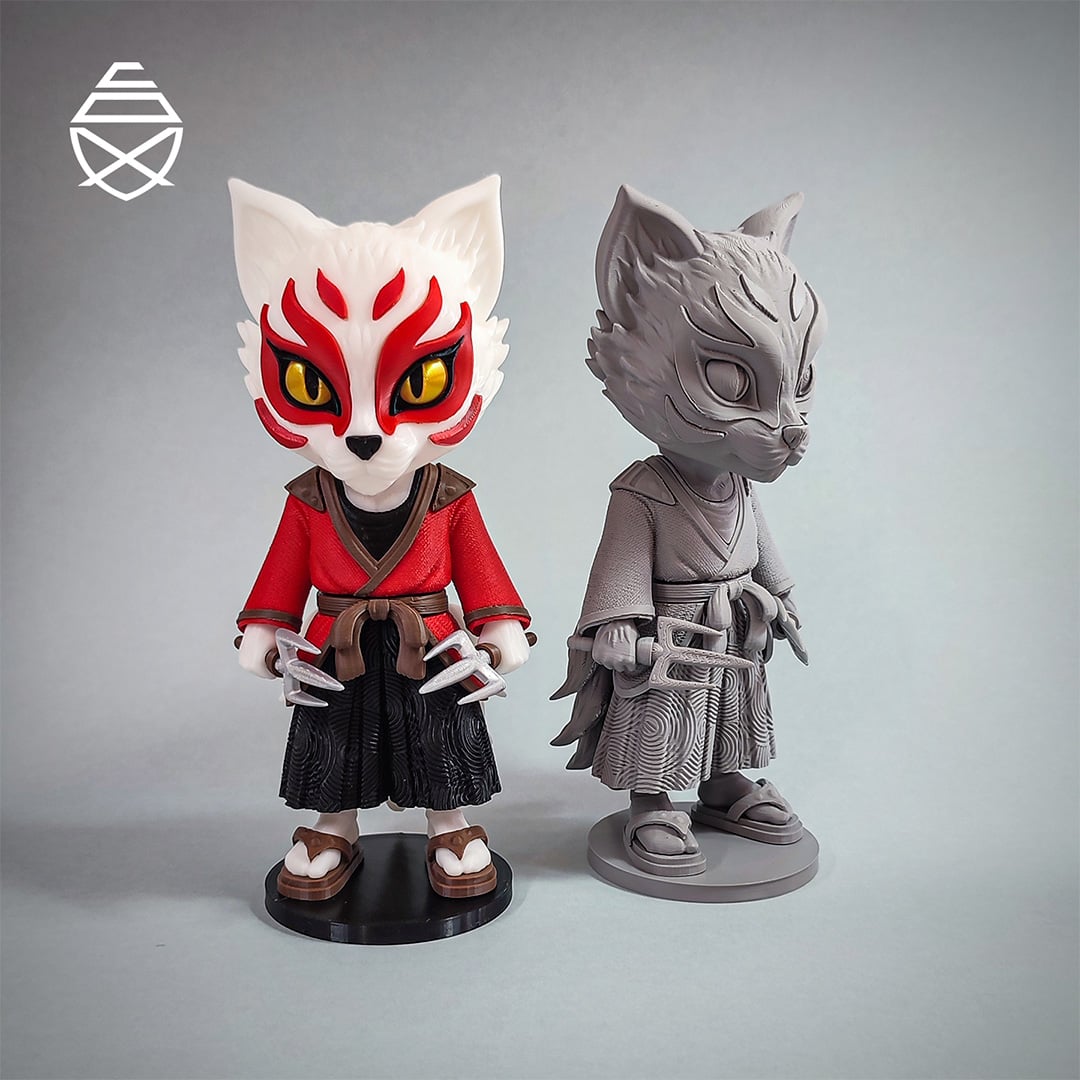 Kitsune Chibi 3d model
