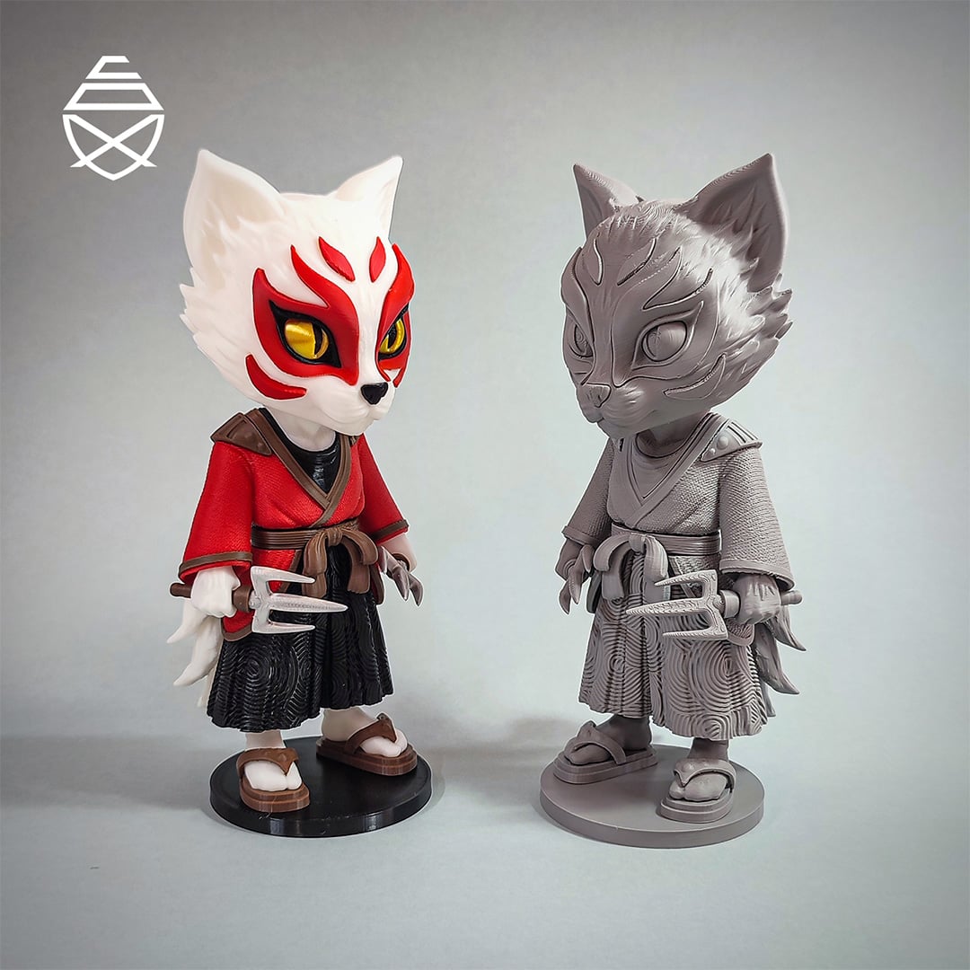 Kitsune Chibi 3d model