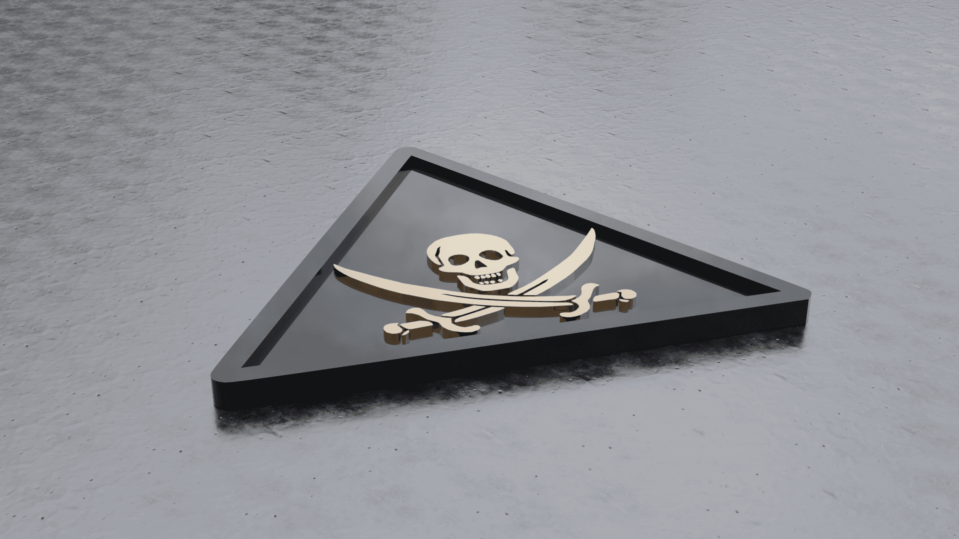 Pirate Coaster (Coaster for Drinks) Bundle 3d model