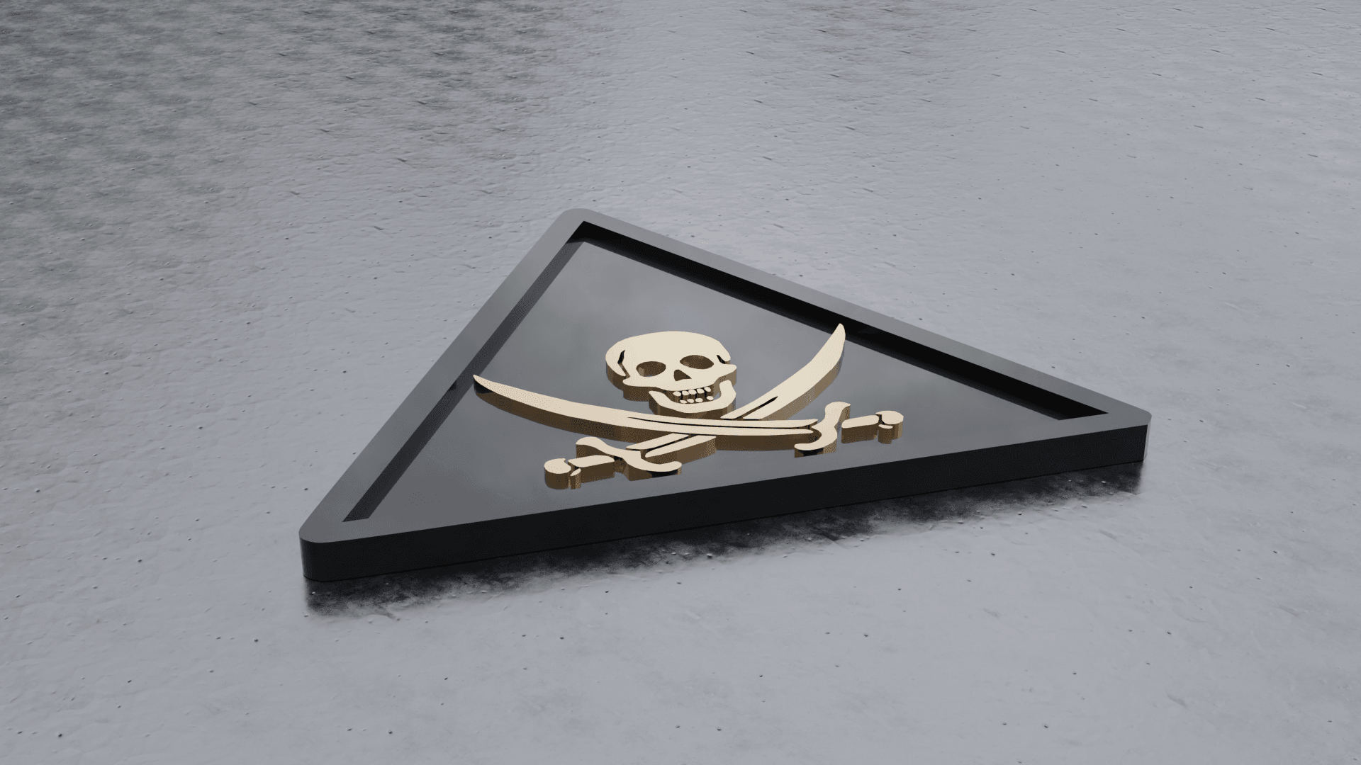 Pirate Coaster (Coaster for Drinks) Bundle 3d model