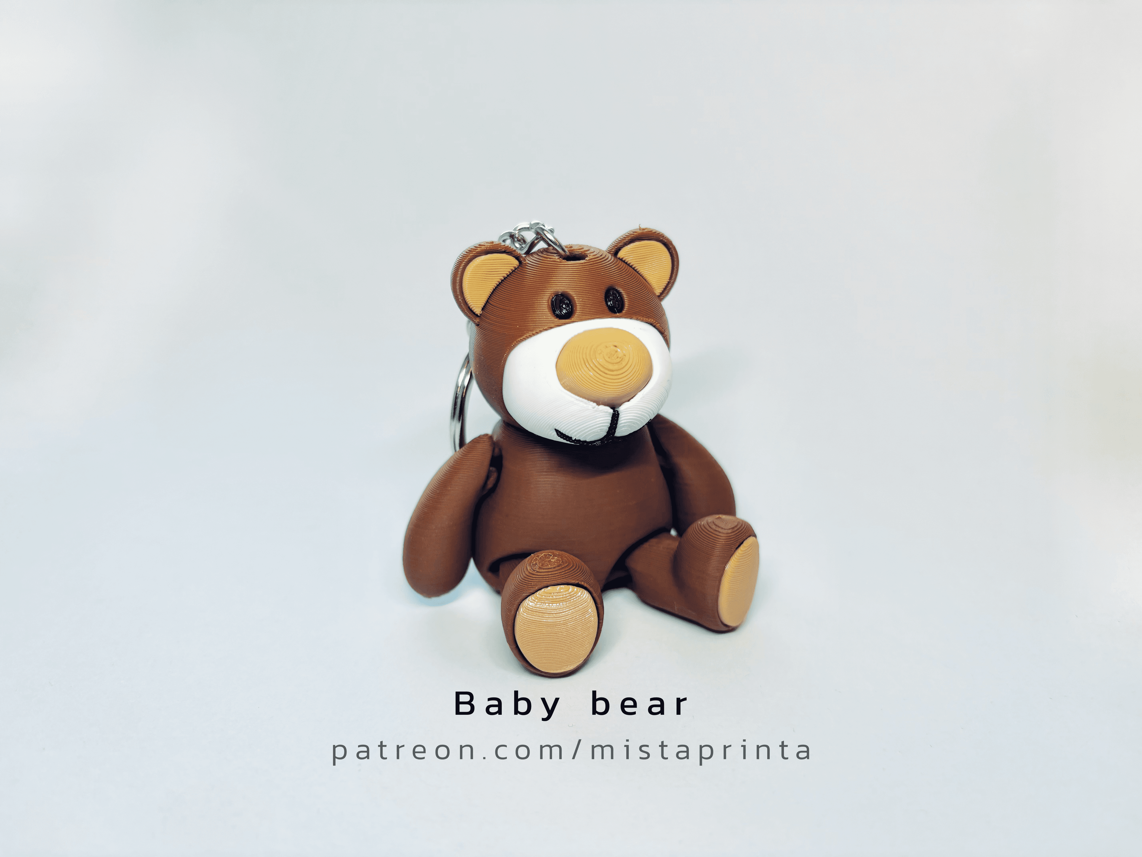 Baby Bear keychain 3d model