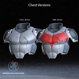 Red Hood Comic Armor 3D Printer STL File 3d model