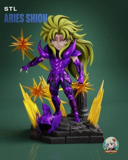 Saint Seiya Mu Chibi - Premium Collectible 3d model