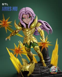 Saint Seiya Mu Chibi - Premium Collectible 3d model