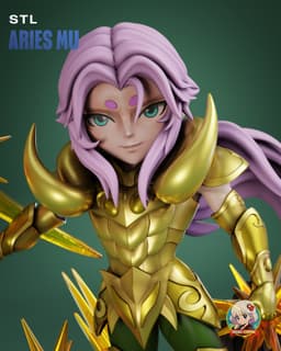 Saint Seiya Mu Chibi - Premium Collectible 3d model