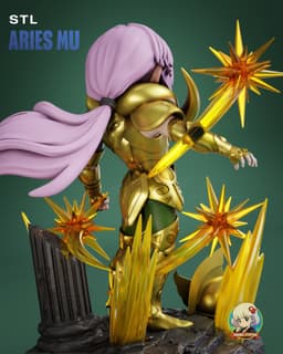 Saint Seiya Mu Chibi - Premium Collectible 3d model