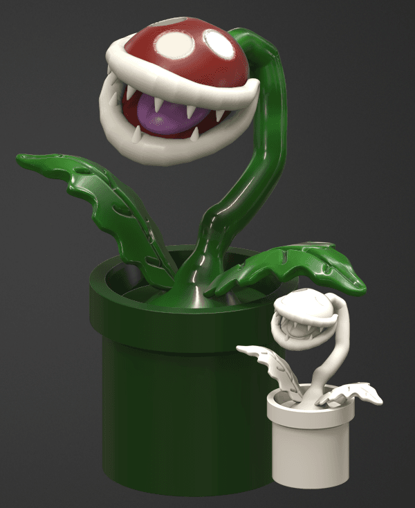 Piranha Plant - Mario Fan Art 3d model