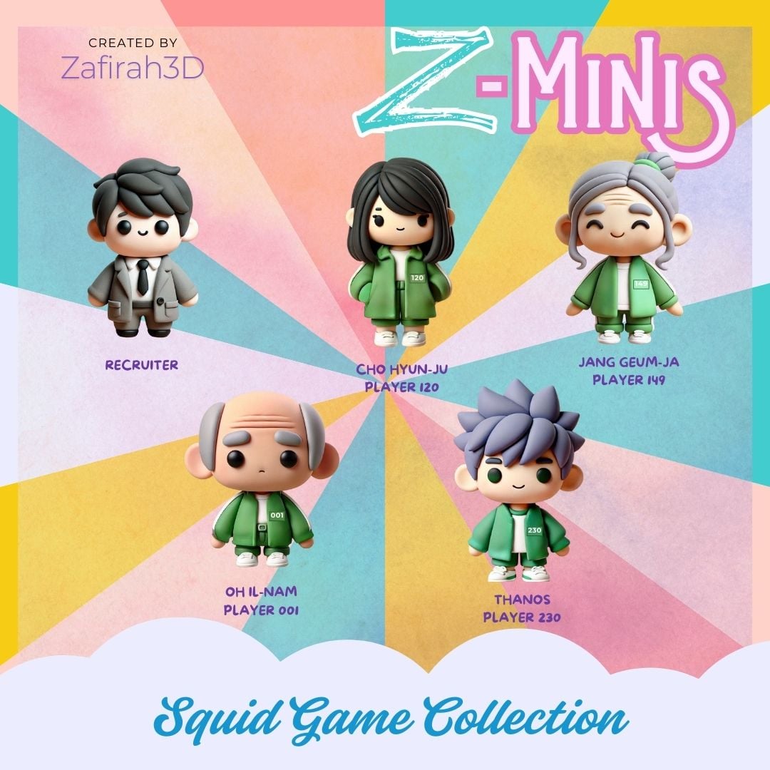 Z-Minis Squid Game Collection 3d model