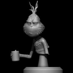 The Grinch's Morning Coffee Bust 3d model